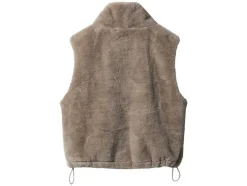 Pluche dames bodywarmer