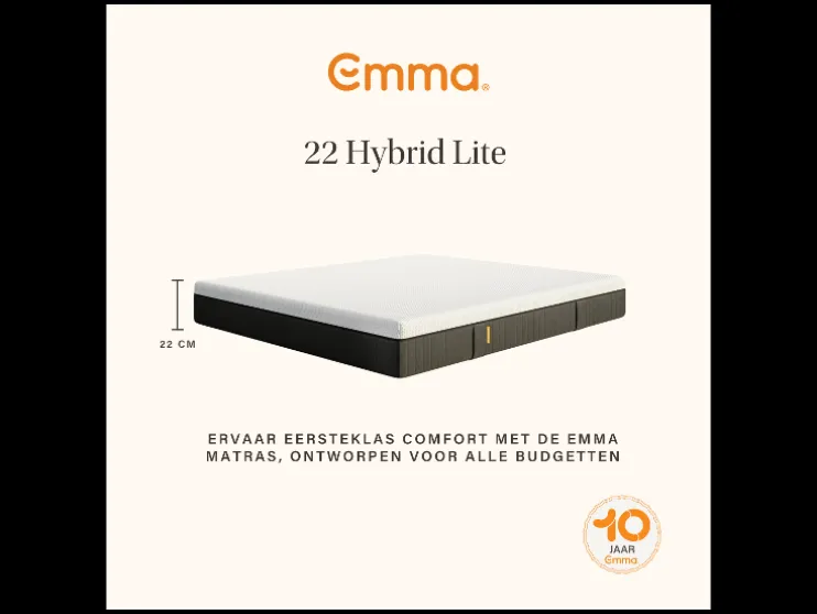 Pocketvering matras Hybrid Lite
