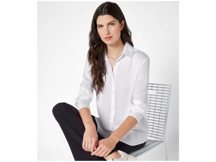 Satijnen dames blouse