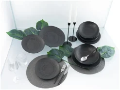 Serviesset Lava Stone 12-delig