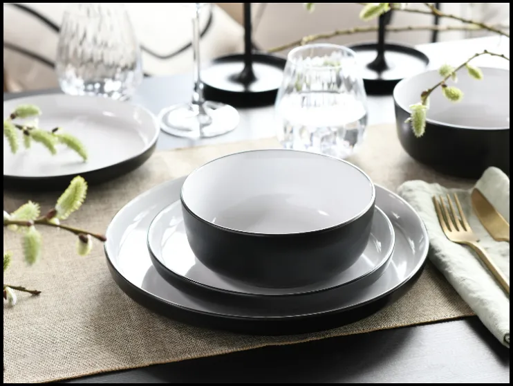 Serviesset Nordic Cool Black