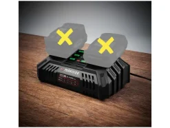 Set van 2 accu's 20 V - 2 Ah en 1 dubbele lader - 4,5 A