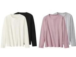 Set van 2 dames shirts met lange mouwen