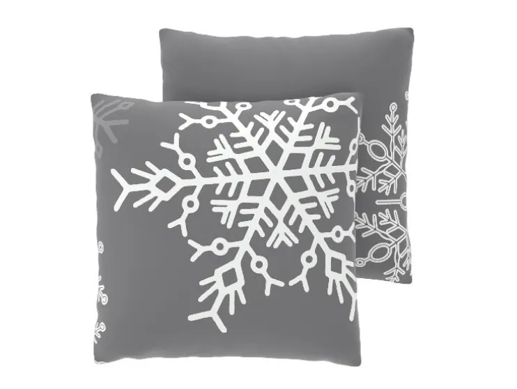 Set van 2 fleece kussenslopen 60 x 50 cm