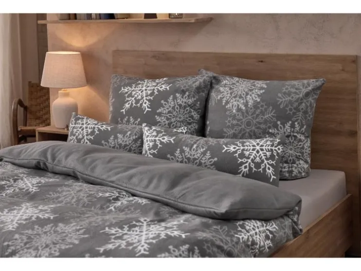 Set van 2 fleece kussenslopen 60 x 50 cm