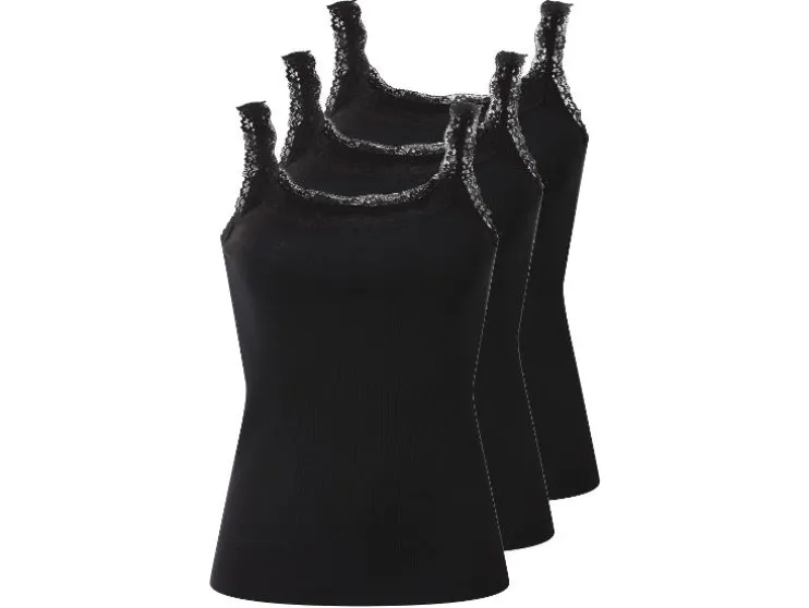 Set van 3 geribde dames tops