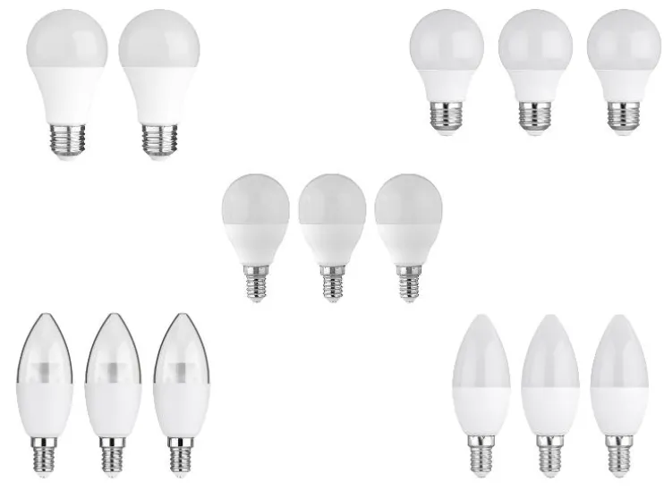 Set van 2 of 3 LED-lampen