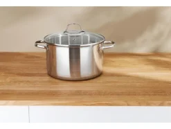 Set van 3 RVS kookpannen