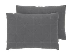 Set van 2 satijnen kussenslopen 60 x 50 cm