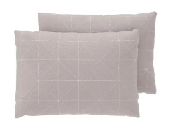 Set van 2 satijnen kussenslopen 60 x 50 cm