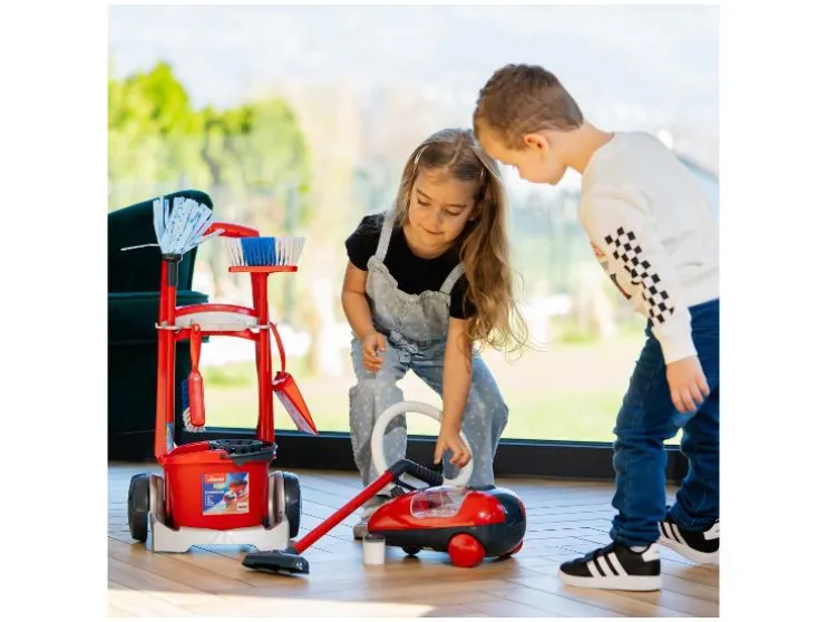 Speelgoed schoonmaaktrolley of stofzuiger