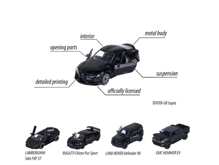 Speelgoedauto 5-delige geschenkset Speelauto 5-delige cadeauset