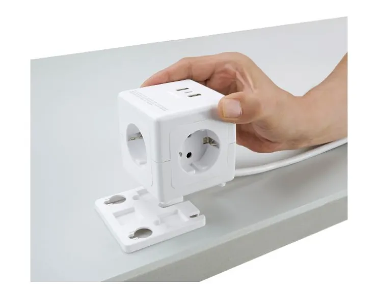 Stekkerdoos kubus met USB-aansluitingen