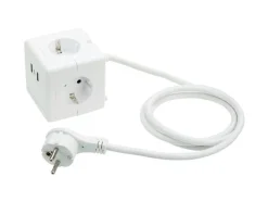 Stekkerdoos kubus met USB-aansluitingen