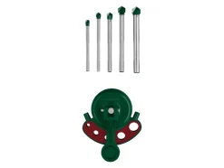 Tegelboren met centreerhulp