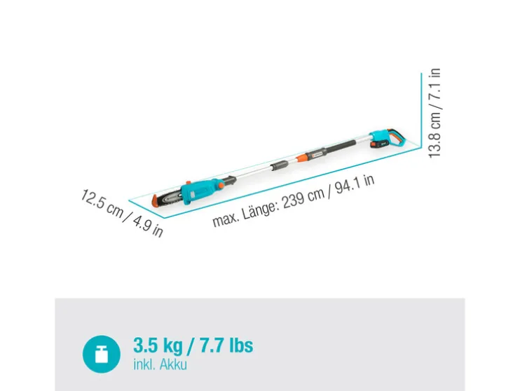 Telescopische accu-takkenzaag TCS 20/18V P4A