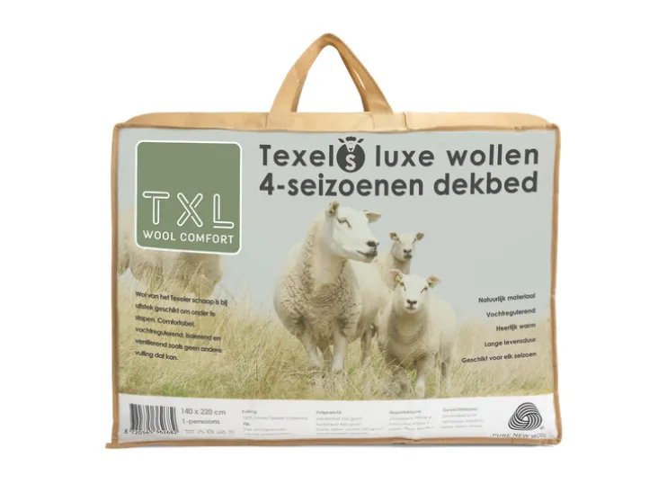 Texels Wol 4-seizoenen dekbed 240 x 220 cm