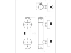 Thermosstaat douchekraan CLAUDIO