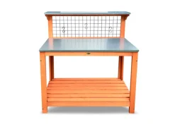 Tuintafel met verzinkte werktafel