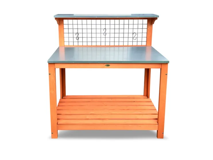 Tuintafel met verzinkte werktafel