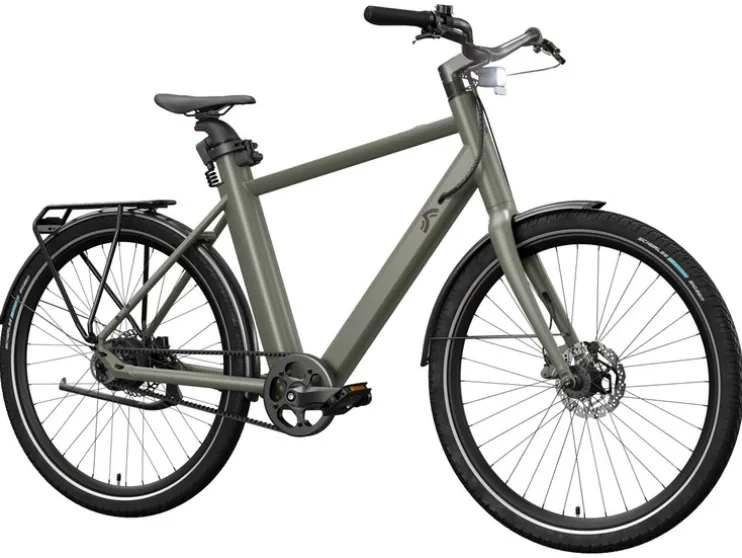 Urban E-bike Olive Green 2.0 X riemaandrijving