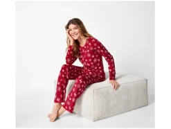 Velours dames kerstpyjama