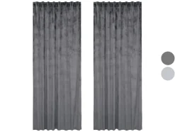 Velours gordijnen 135 x 245 cm