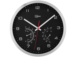 Wandklok met thermometer en hygrometer