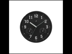 Wandklok met thermometer en hygrometer