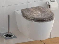 WC zitting duroplast, met soft-close-mechanisme